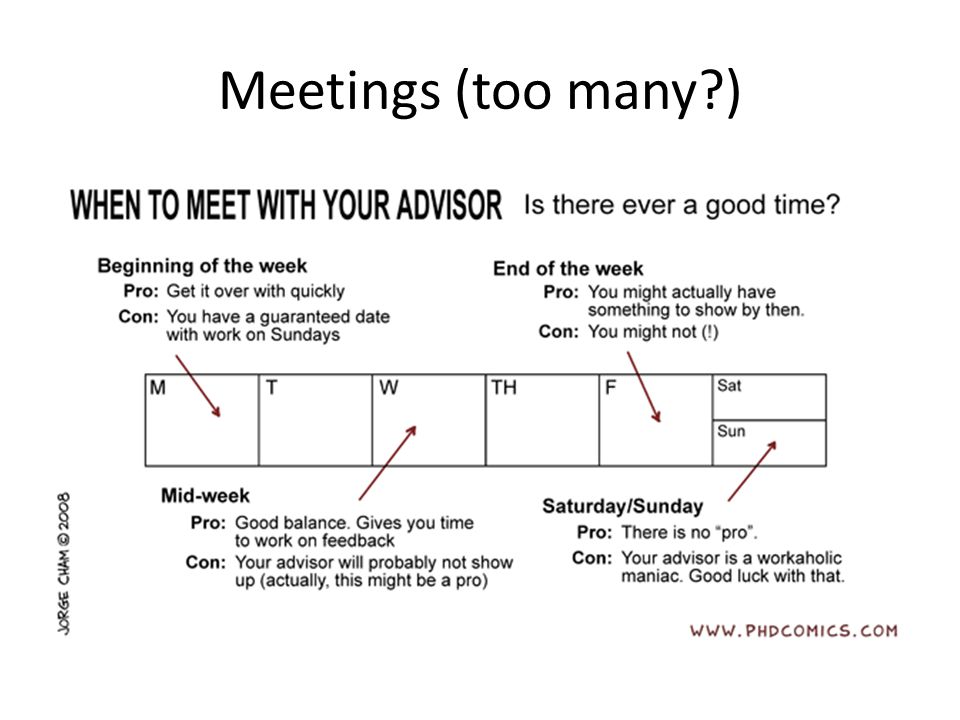 Meetings (too many )
