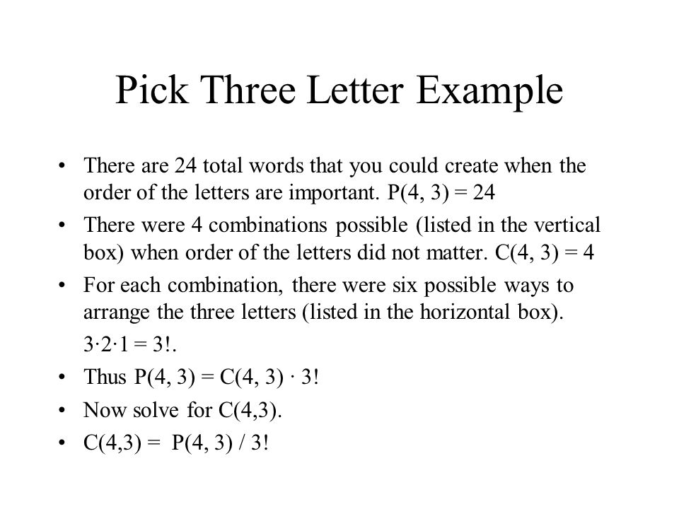 chapter 5 section 5 permutations and combinations ppt download possible letter combinations