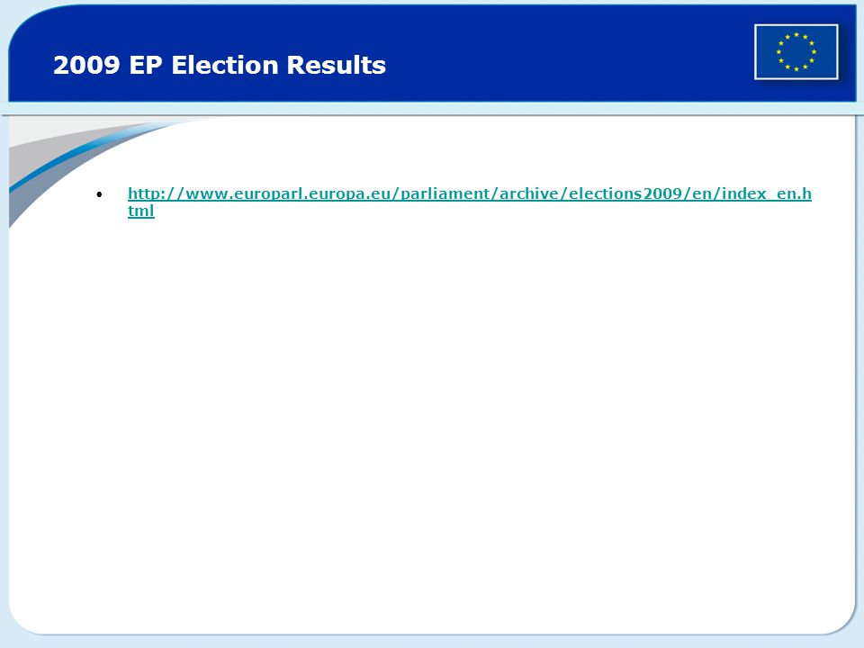 2009 EP Election Results   tmlhttp://  tml