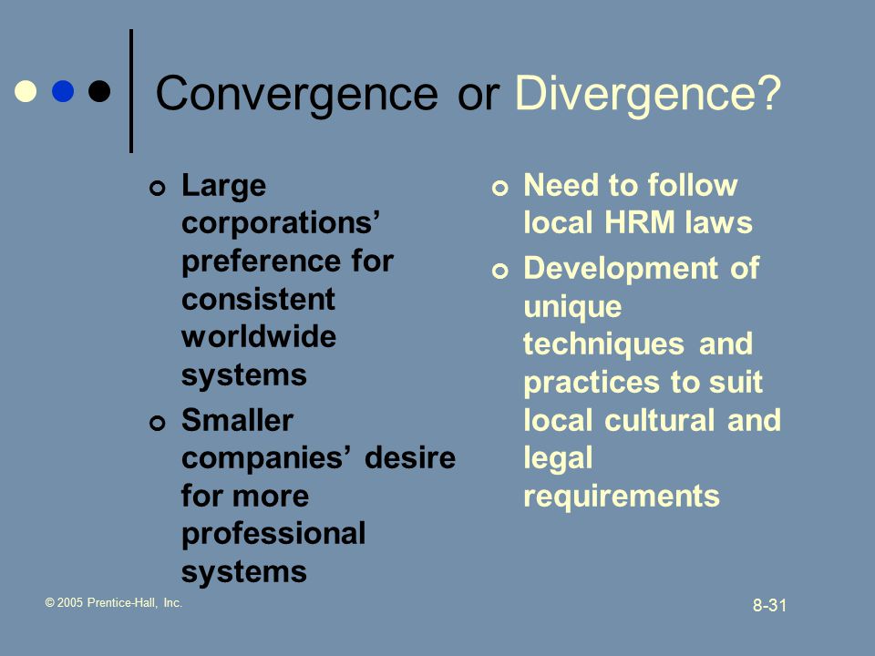 © 2005 Prentice-Hall, Inc Convergence or Divergence.