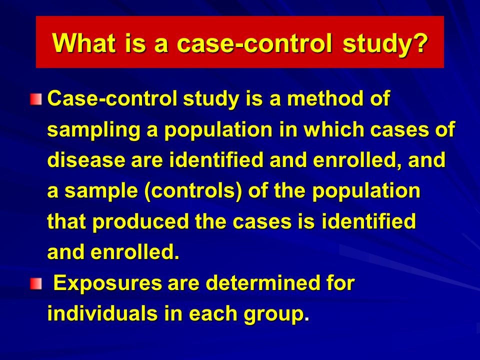 case control study definition case control study definition