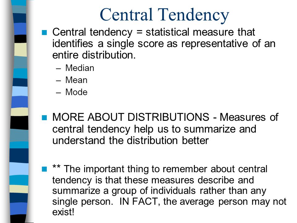 Worksheets Central Tendency lecture 3 central tendency and variability statistical measure that identifies a single score as representative of an
