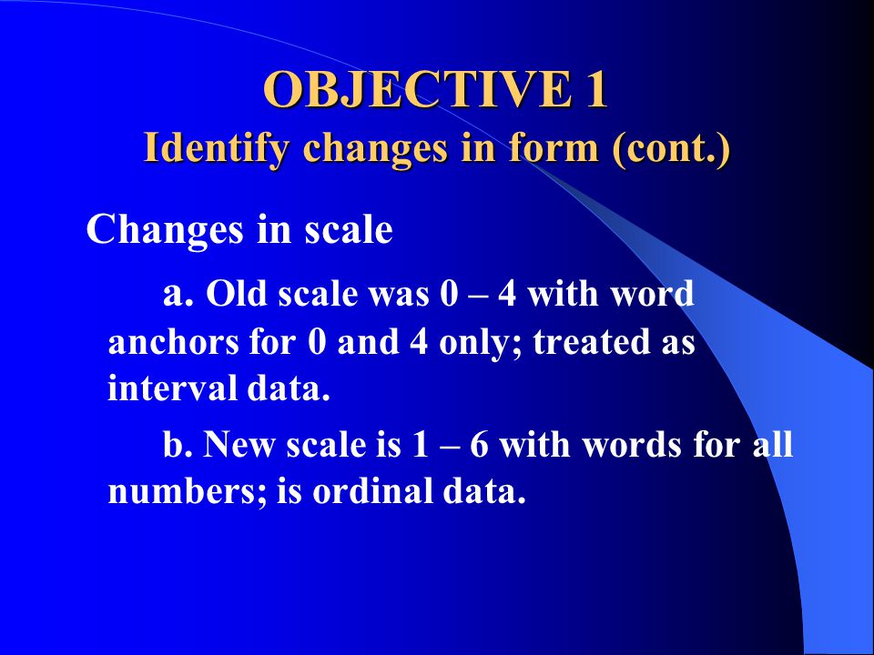 OBJECTIVE 1 Identify changes in form (cont.) Changes in scale a.