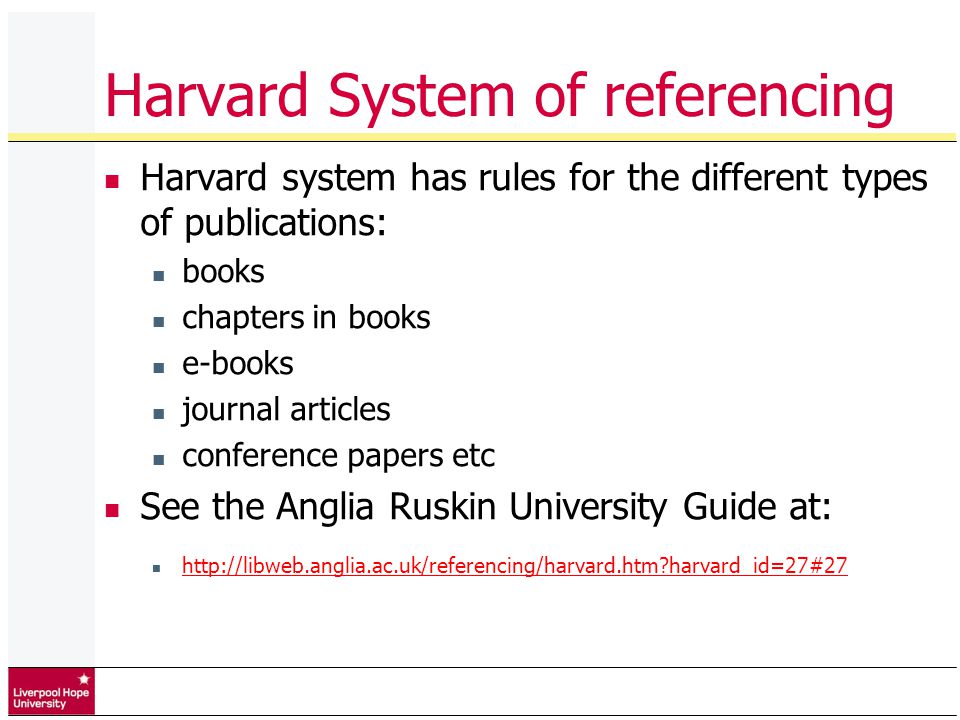 harvard referncing system harvard referncing system
