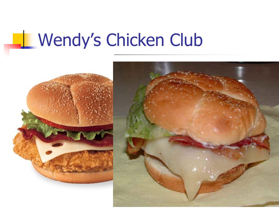 19 Wendy’s Chicken Club 17