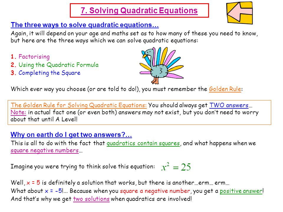 5 Ways To Solve A Quadratic Equation Jennarocca Quadratic Equation Notes Talkchannels