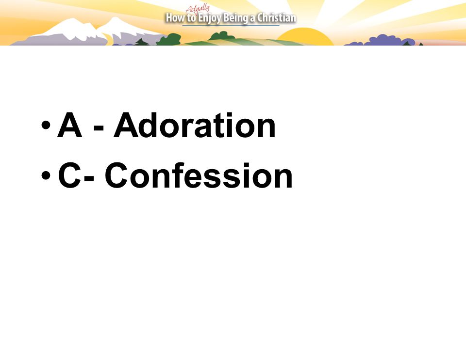 C- Confession