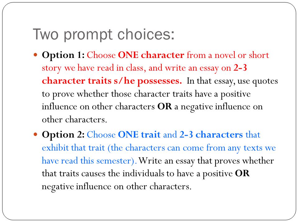 Character traits in literary analysis