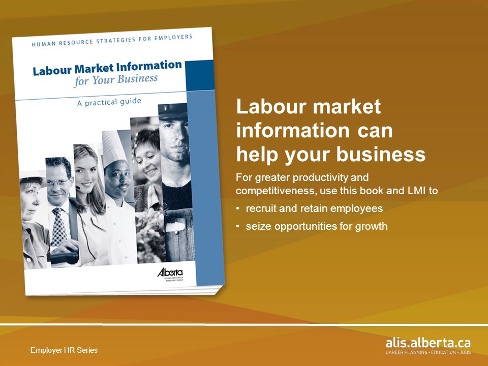 Labour market information can help your business For greater productivity and competitiveness, use this book and LMI to recruit and retain employees seize opportunities for growth Employer HR Series