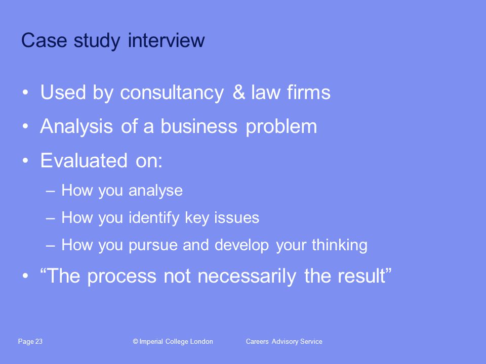 interview case study interview case study
