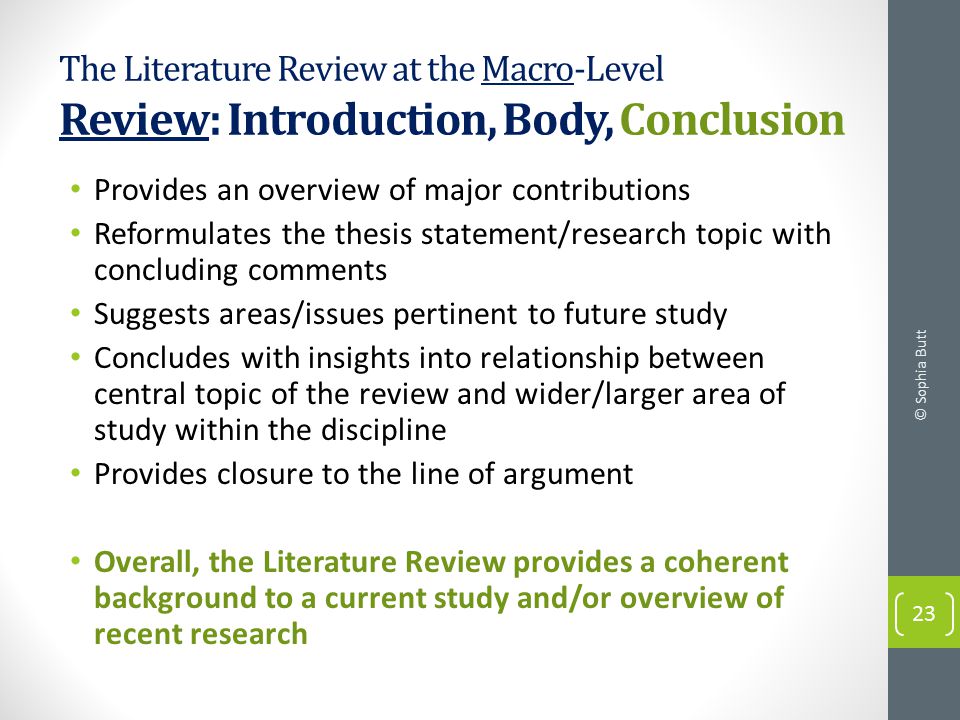 How To Write A Literature Review For A Dissertation Proposal