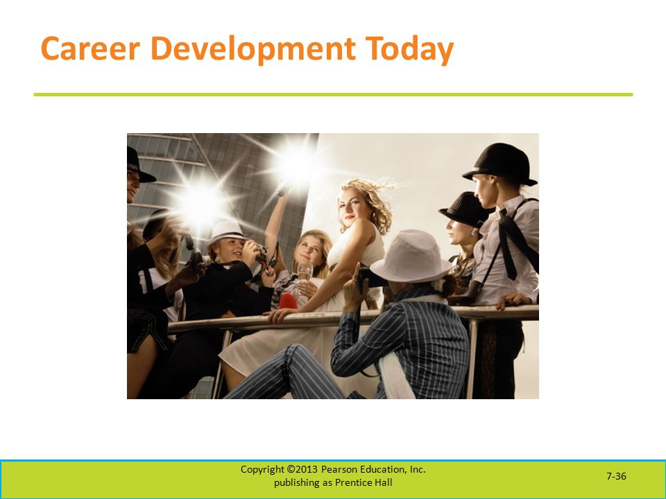 Career Development Today Copyright ©2013 Pearson Education, Inc. publishing as Prentice Hall 7-36