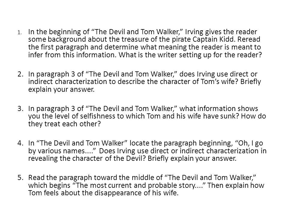 Printables The Devil And Tom Walker Worksheet essay on the devil and tom walker group assignment 1 in beginning of