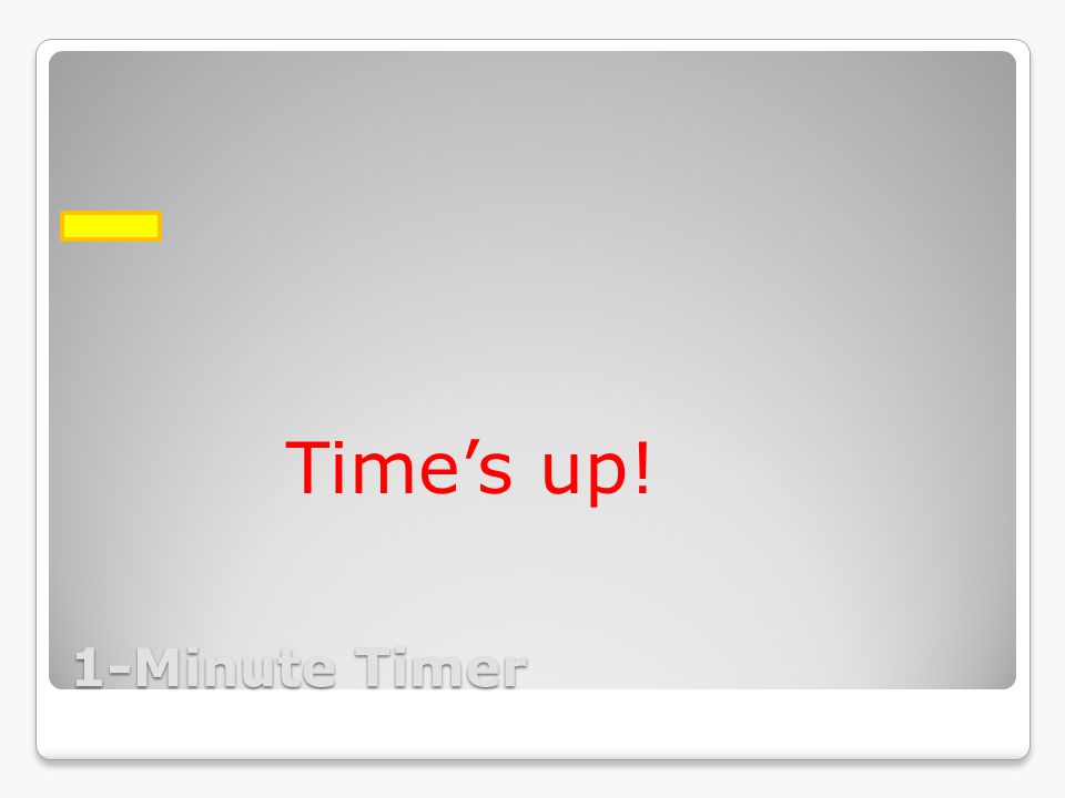 1 minute timers