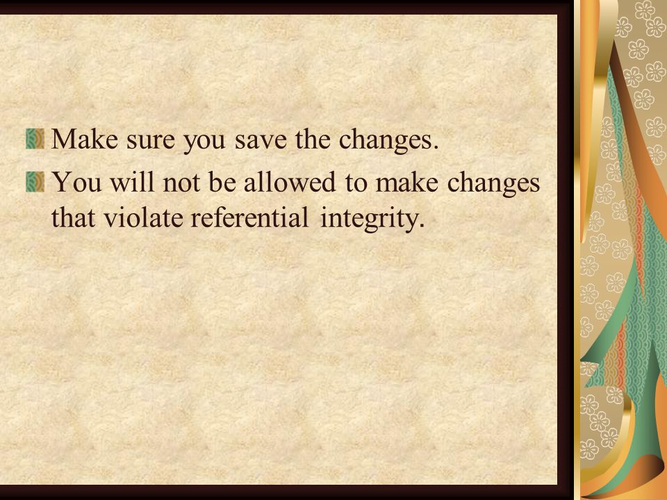 Make sure you save the changes.