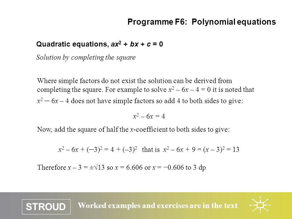 Quadratic Equation Exercises Tessshlo Quadratic Equations Exercises Talkchannels