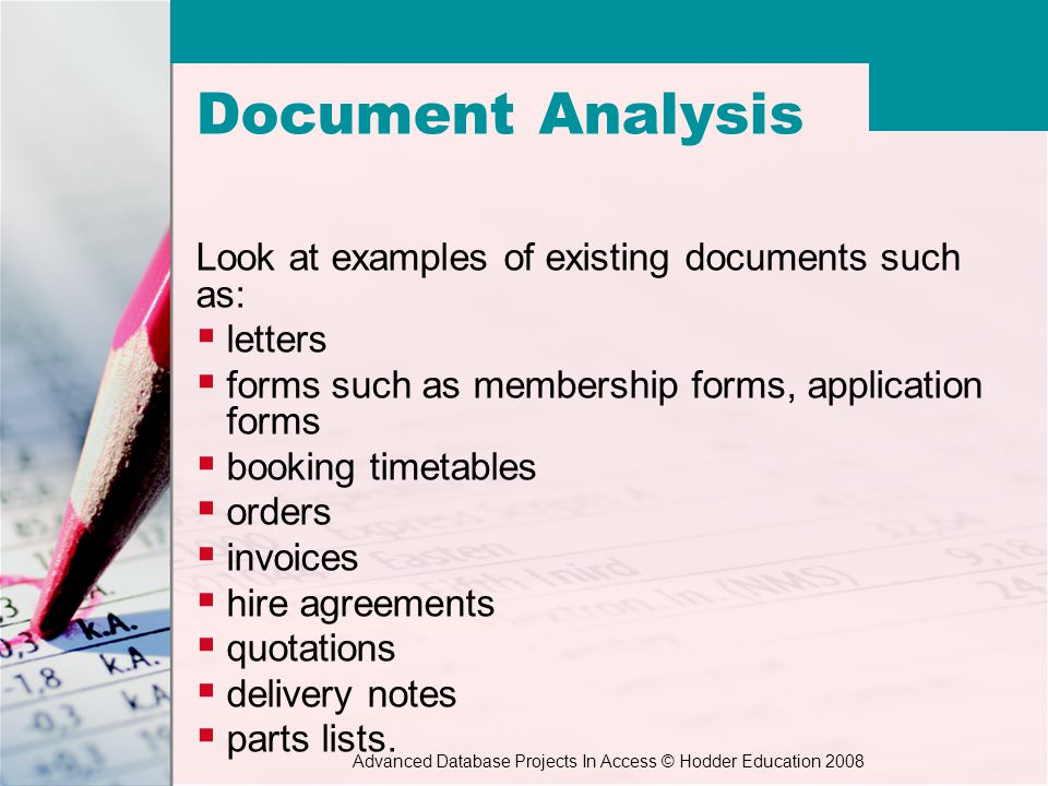 access database projects examples