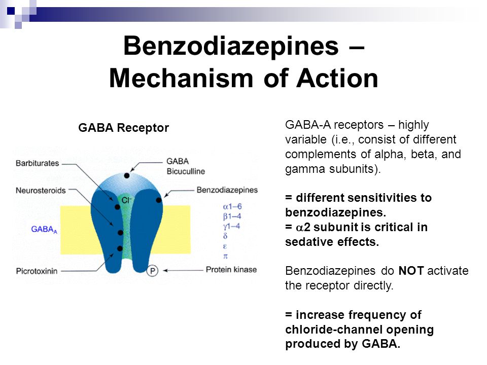 benzodiazepines mechanism of action