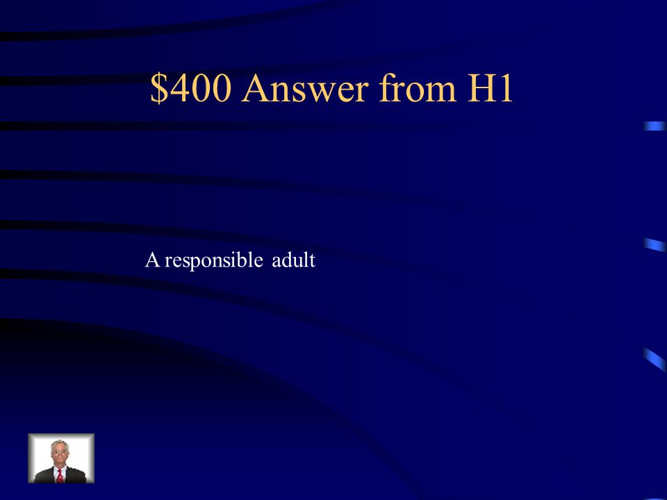 $400 Question from H1 Who should know what you are doing on the computer and when