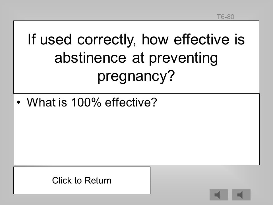 What is prevents pregnancy, prevents STDs, allows focus on long-term goals, etc..