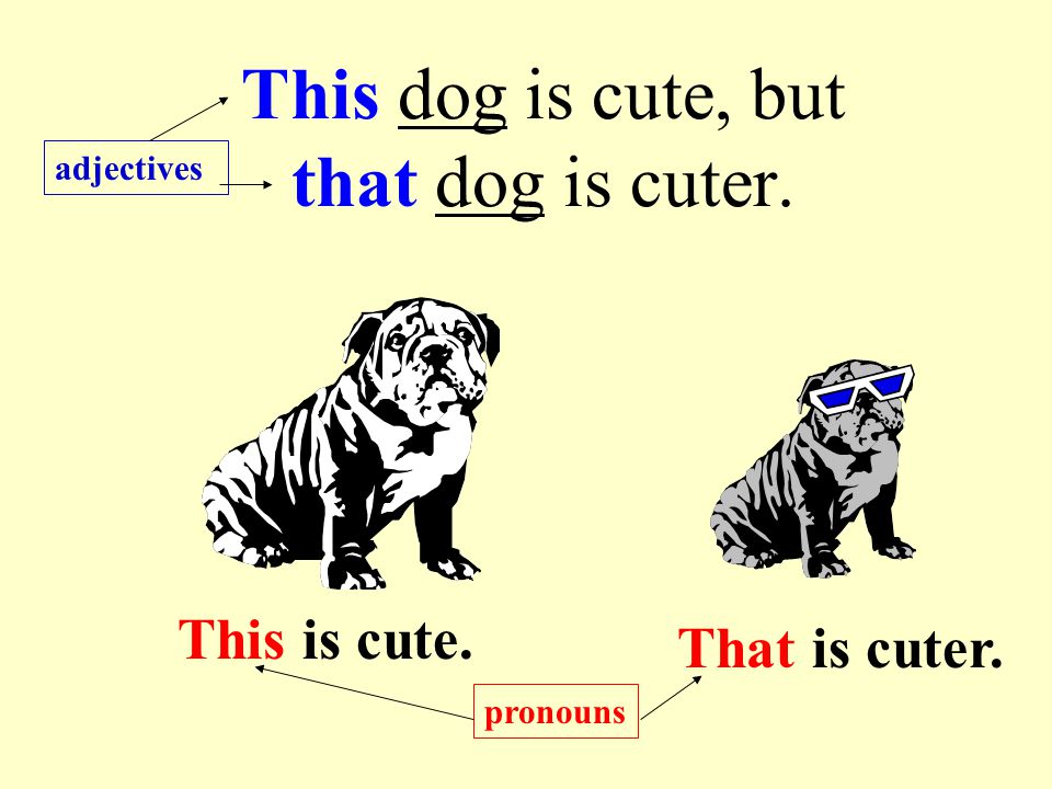 One thing to remember… When a noun does not follow this, these, that, or those it is functioning as a pronoun, not as an adjective in the sentence.