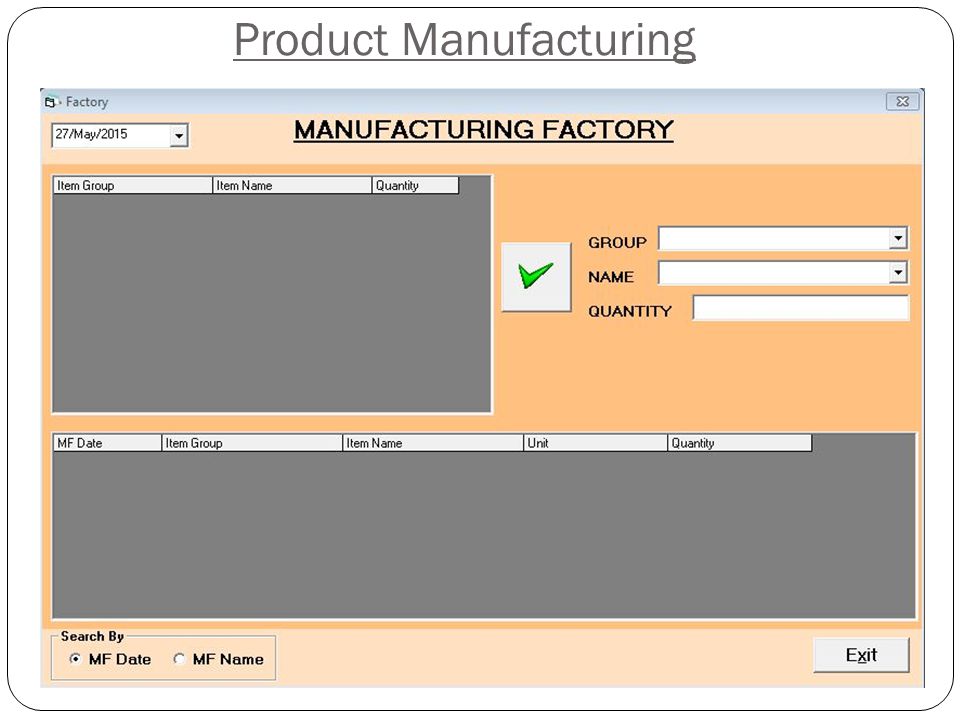 Product Manufacturing