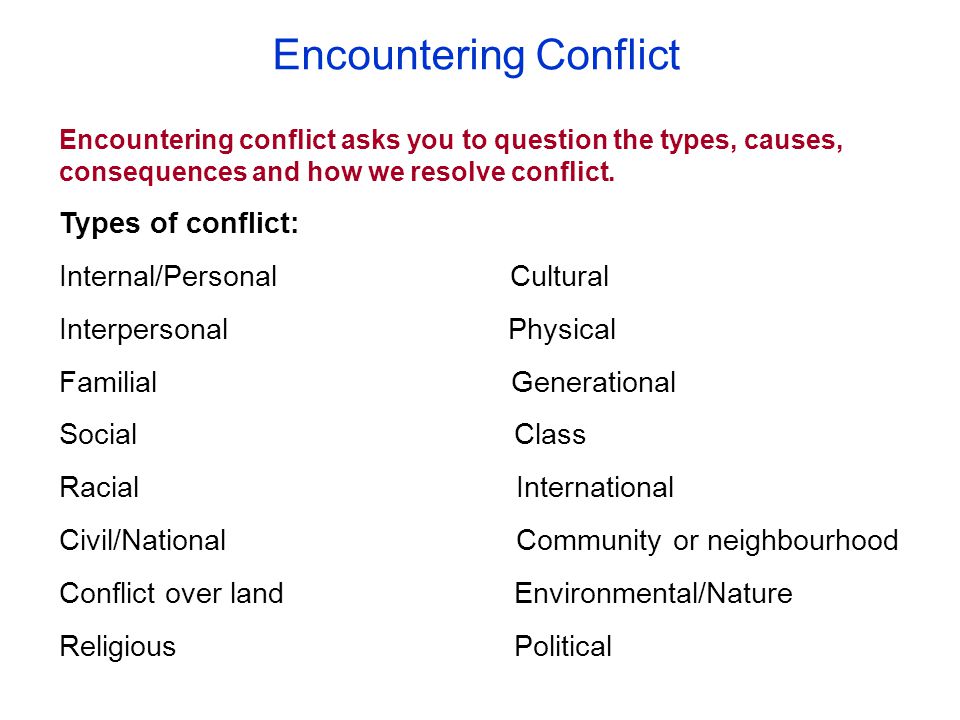 conflict essays