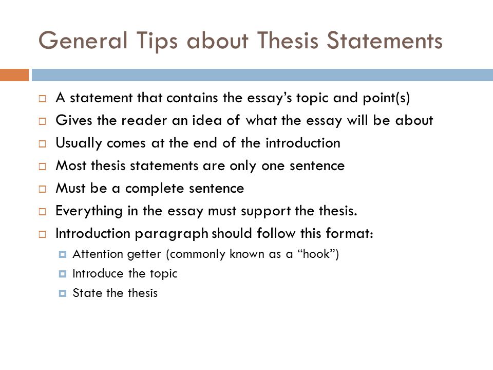 Discuss the characteristics and importance of a thesis statement