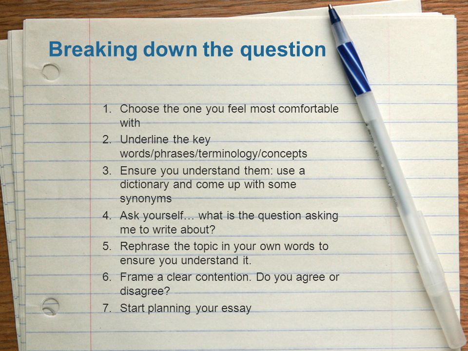 Starting An Essay With A Question