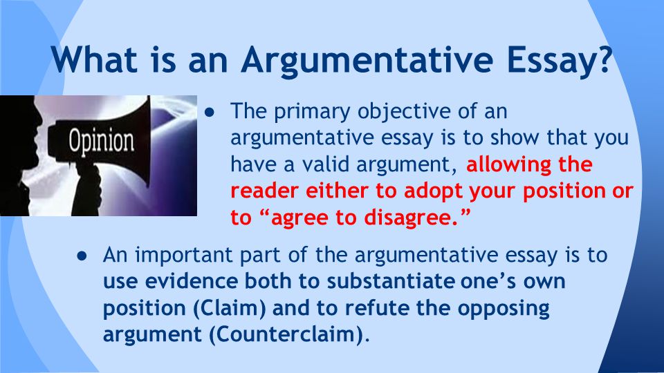 of an arguementative essay of an arguementative essay