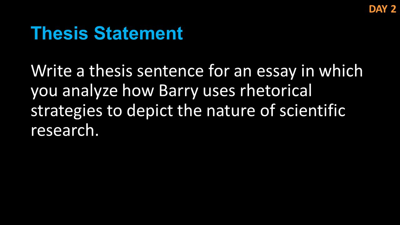 scientific research and essays