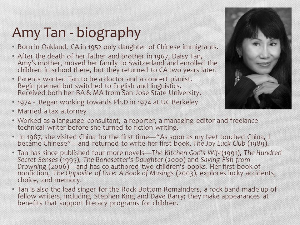 a review of amy tans mother tongue Book review samples 59 argumentative essay sample on mother tongue posted on march 13 amy tan, the author of the book mother tongue. a review of amy tans mother tongue Book review samples 59 argumentative essay sample on mother tongue posted on march 13 amy tan, the author of the book mother tongue.