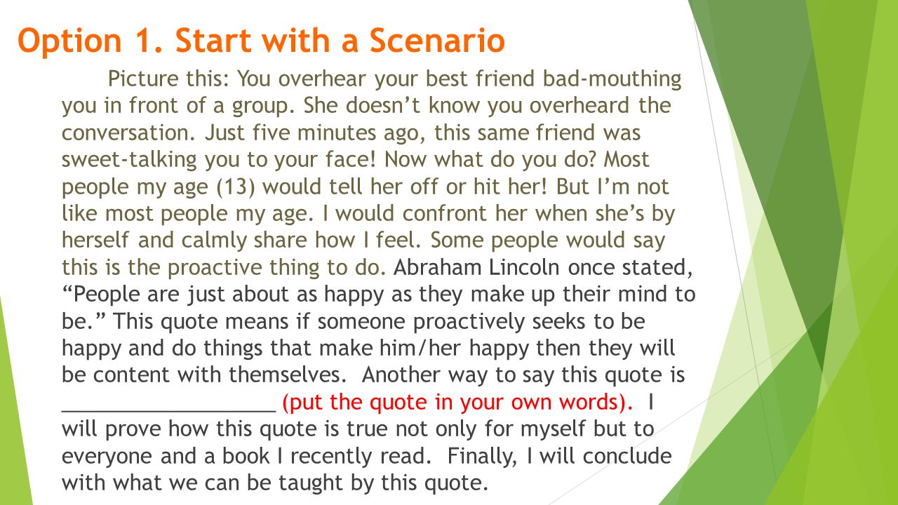 How To Start An About Me Essay