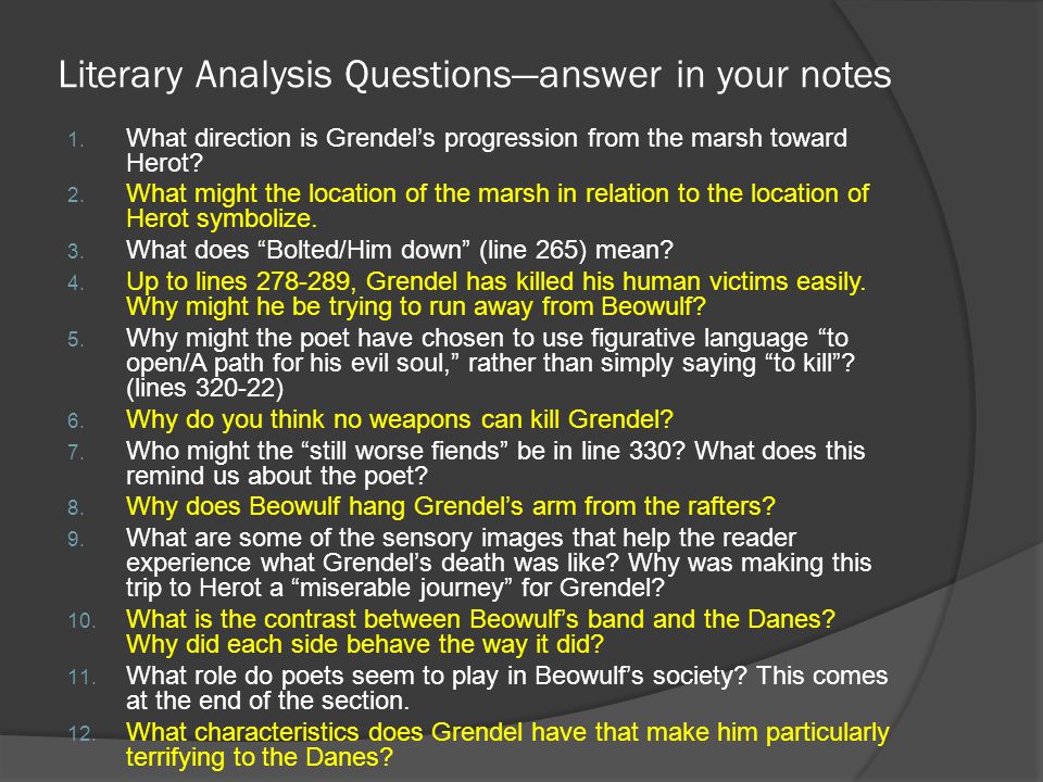 analytical essay on beowulf