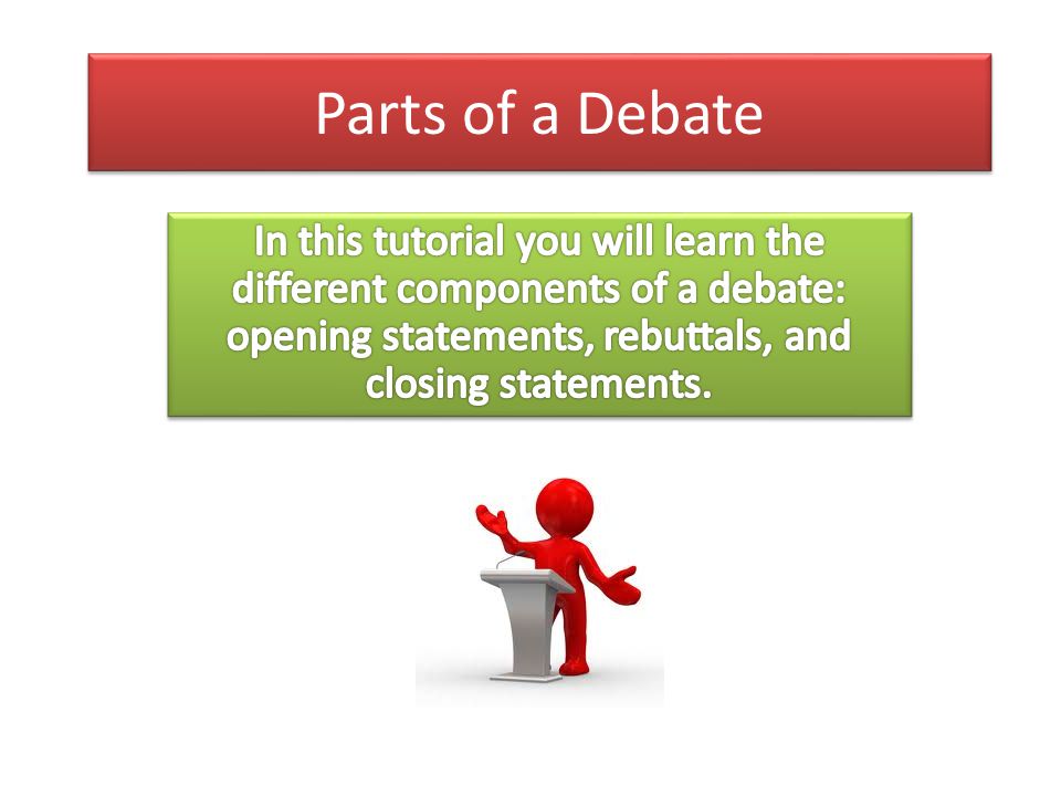 Parts of a Debate