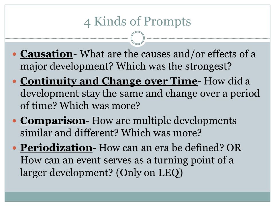 Thesis Statement Development