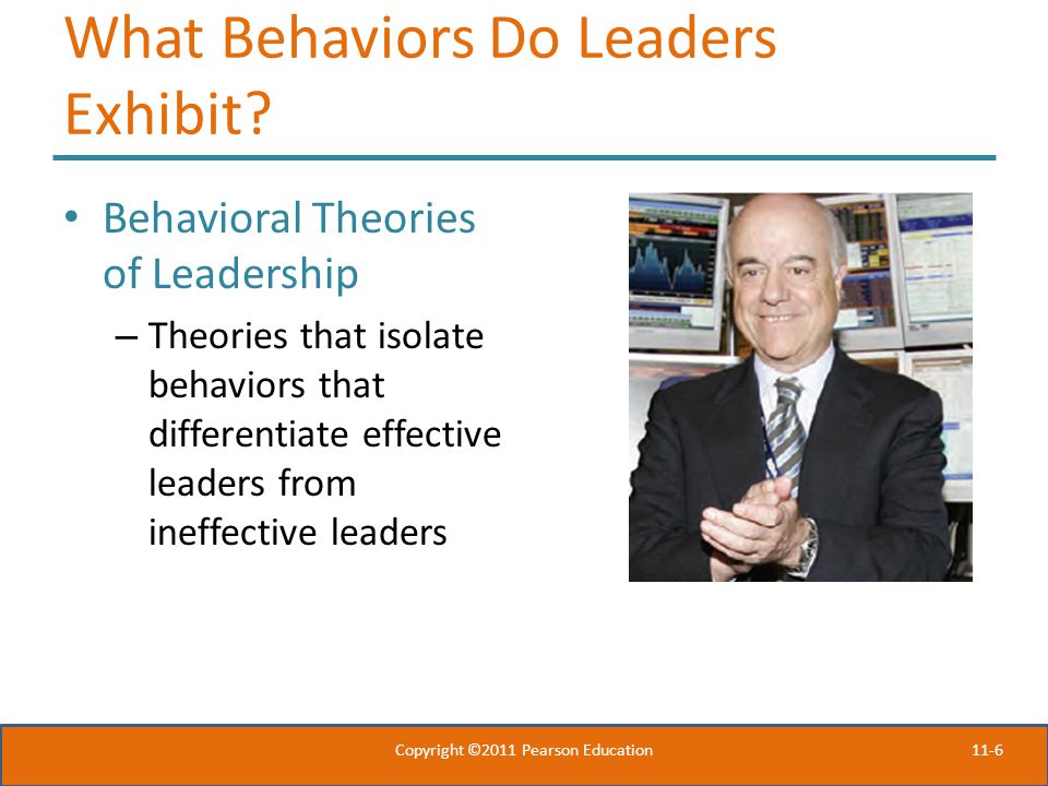 11-6 What Behaviors Do Leaders Exhibit.