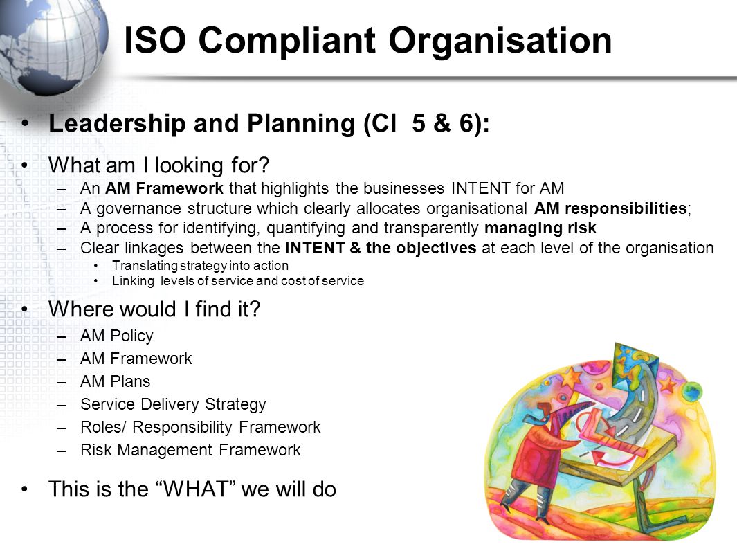 ISO Compliant Organisation Leadership and Planning (Cl 5 & 6): What am I looking for.