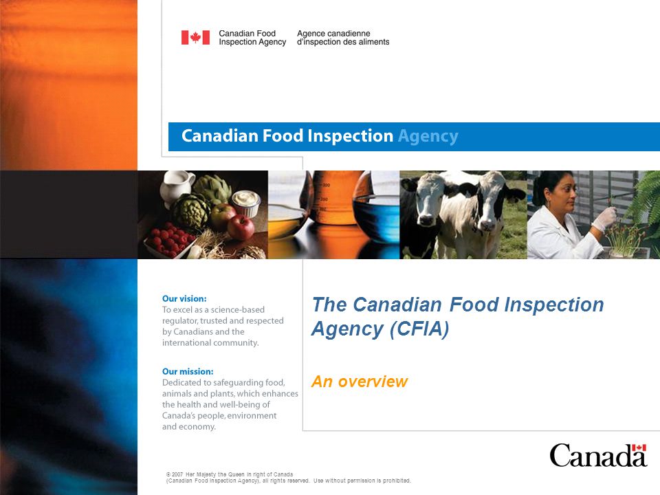 © 2007 Her Majesty the Queen in right of Canada (Canadian Food Inspection Agency), all rights reserved.