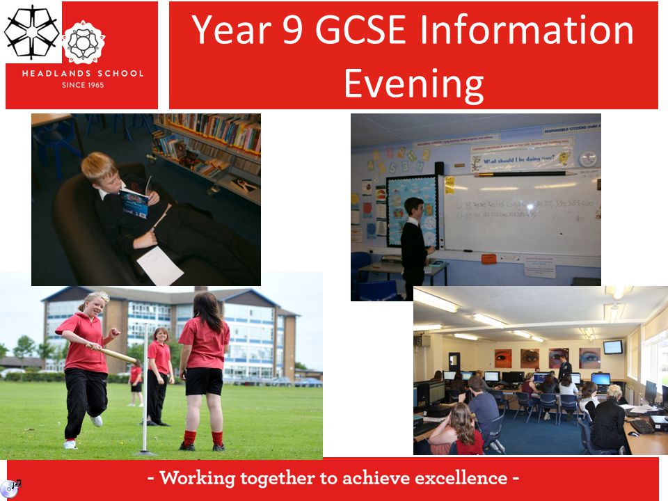 Year 9 GCSE Information Evening