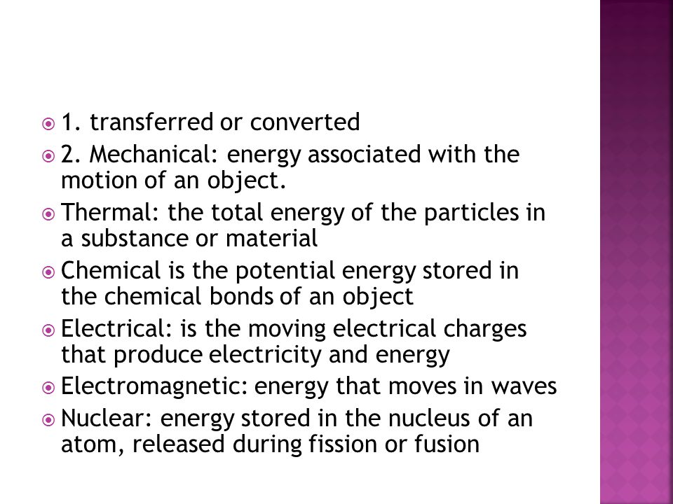  7. Gravitational potential energy is the potential energy an object has due to its height.