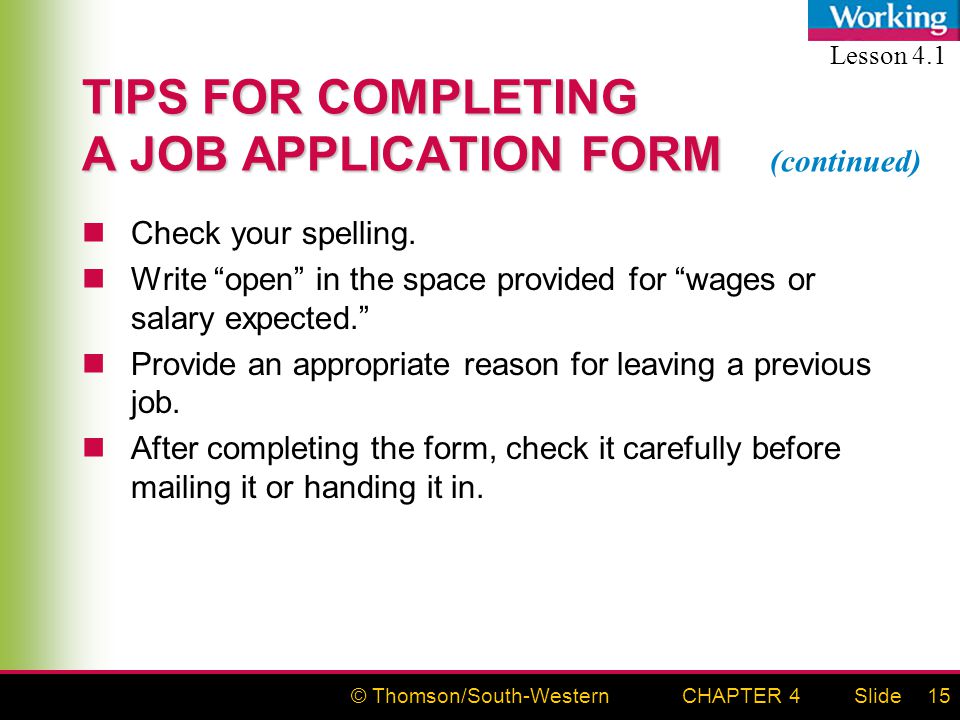 reason for leaving previous job