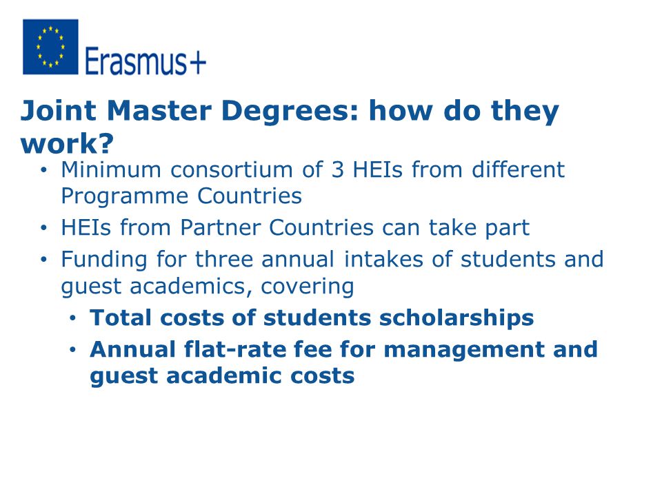 Joint Master Degrees: how do they work.