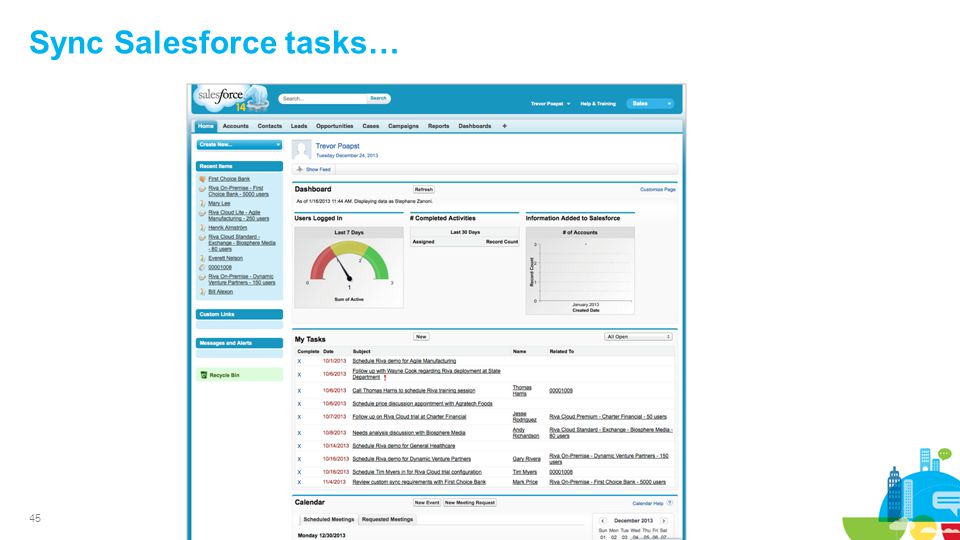 45 Sync Salesforce tasks…