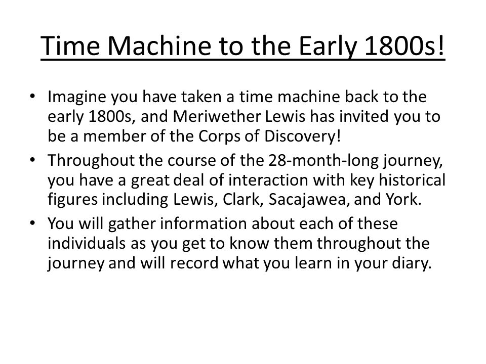 Annotated bibliography for the time machine