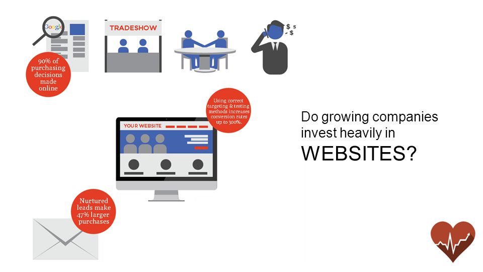 Do growing companies invest heavily in WEBSITES