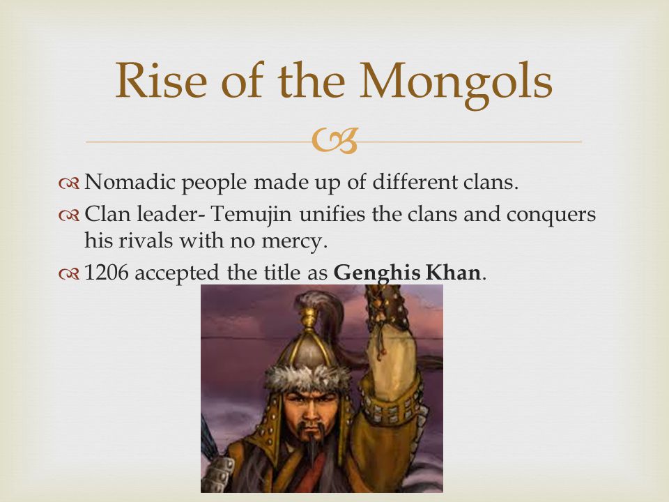   Nomadic people made up of different clans.