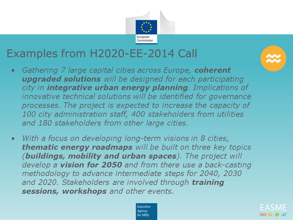 Gathering 7 large capital cities across Europe, coherent upgraded solutions will be designed for each participating city in integrative urban energy planning.