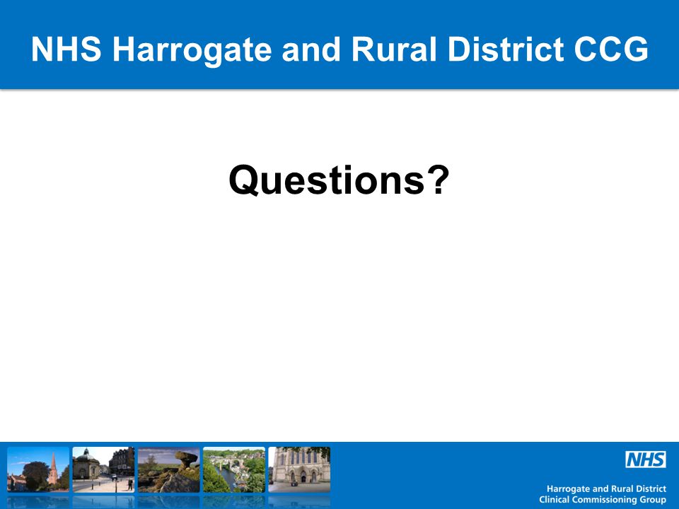 NHS Harrogate and Rural District CCG Welcome to Questions