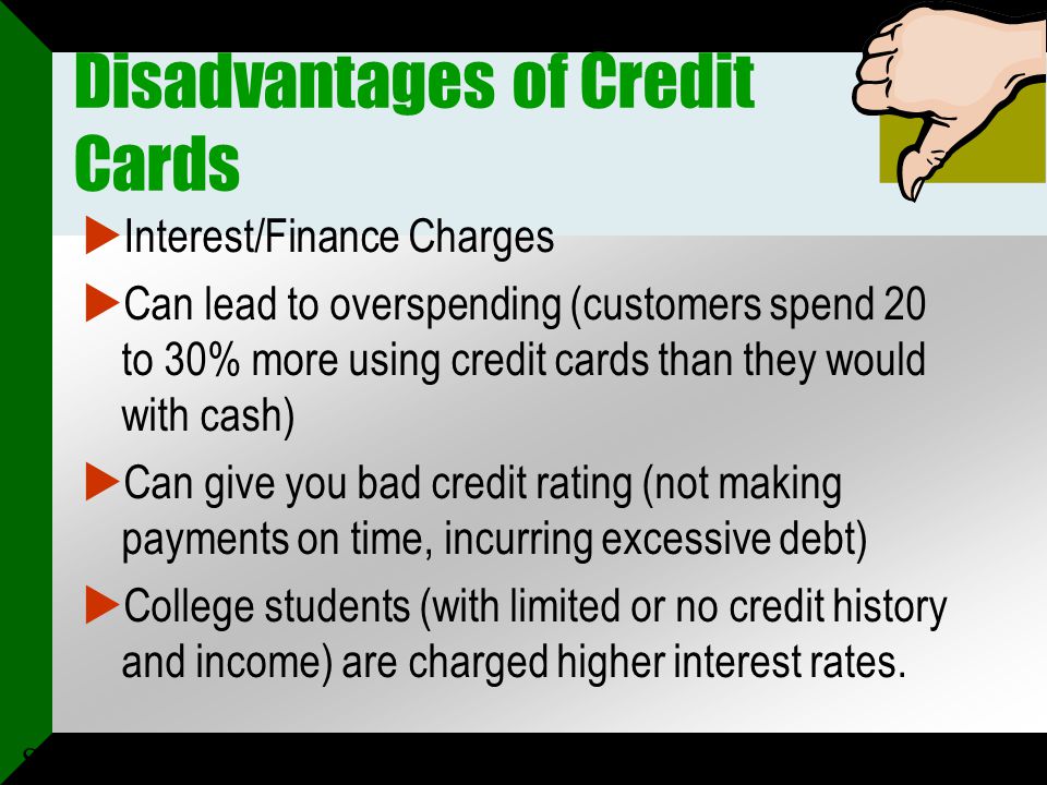 Credit Chapter 10 You Re In Charge What S Ahead 1 32 Slide Chapter 10 Disadvantages
